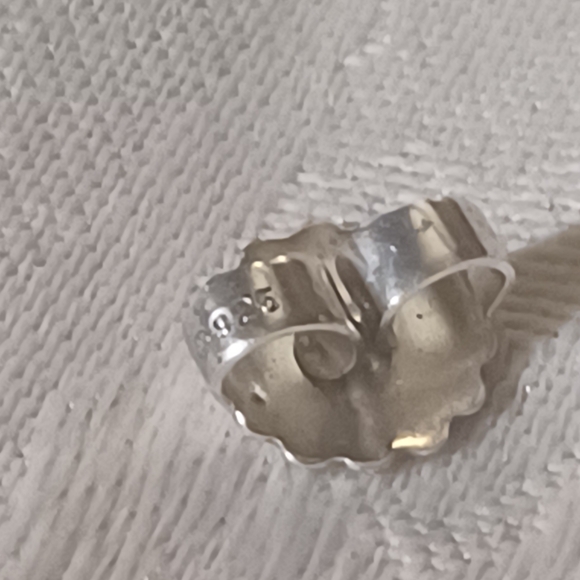 LAGOS Caviar Vintage Blue Topaz Stud Earrings, SS & 18k - Picture 8 of 10